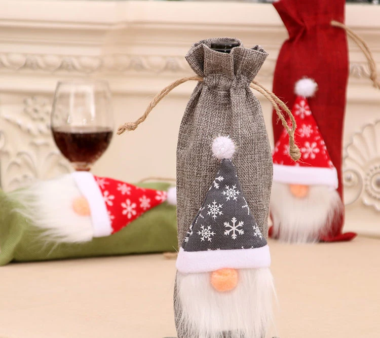 New Products Christmas Home Decorations Wine Sets Wine Bottle Sets New Wine Bottle Sets Dining Table Home Decoration Products