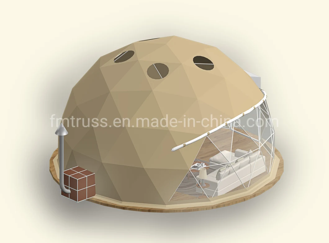Transparent Luxury Glamping Camping Geodesic Resort Hotel Dome Tent
