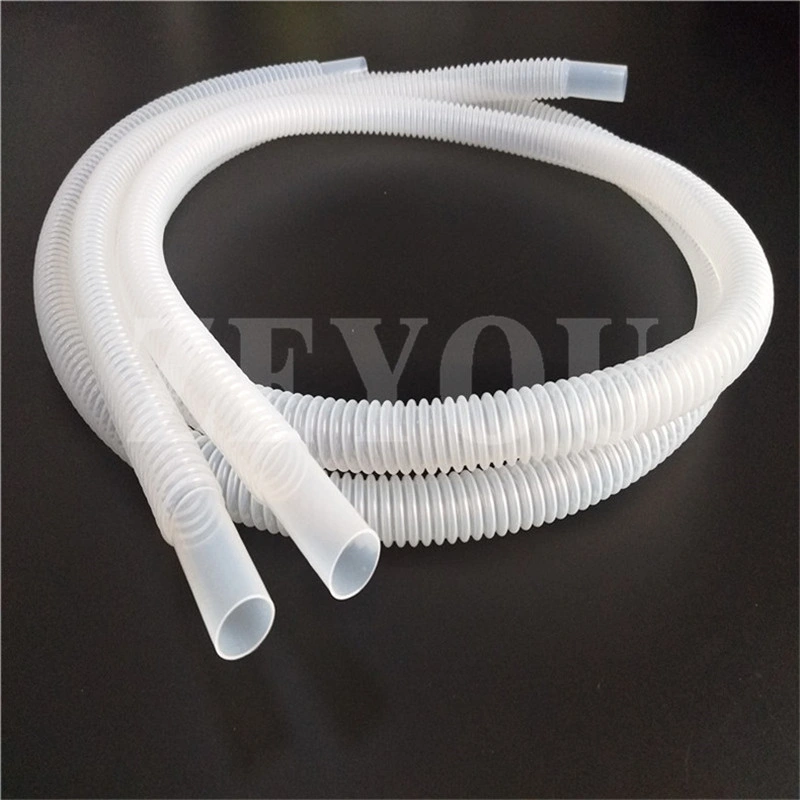 Flexible Corrugated PTFE F4 PFA FEP Tubing for Chemical Industry