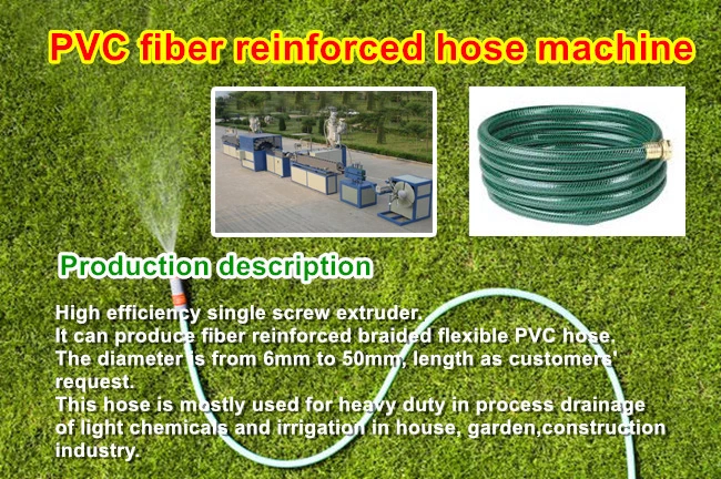 Plastic Flexible Hose Pipe Extrusion Machine/PVC Garden Pipe Extruder Manufacturers