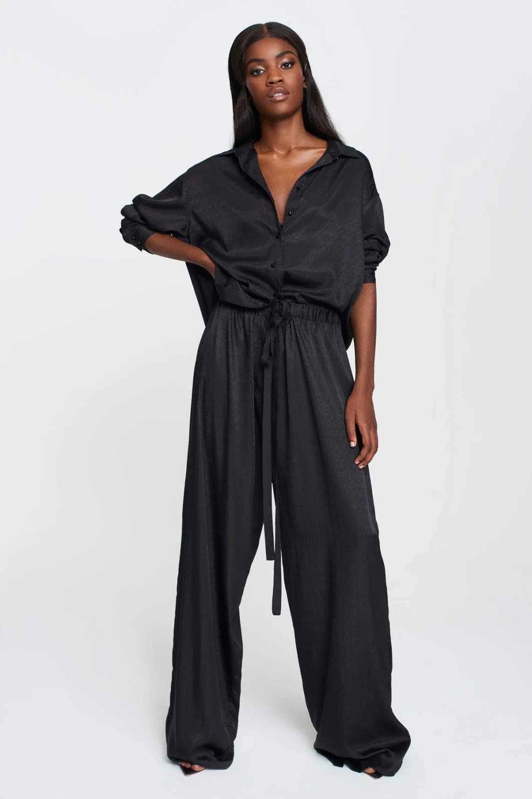 New Apparel Suit Women Fashion Clothing Oversized Satin Pajamas
