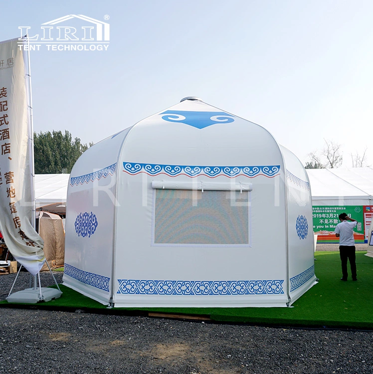 Custom-Made Aluminium Frame Mongolian Yurt Glamping Tent for Sale