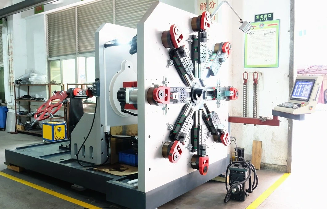 KCT-1280WZ 8mm Wire Bending Machine&Spiral Spring Making Machine with High Frequency Heating Device