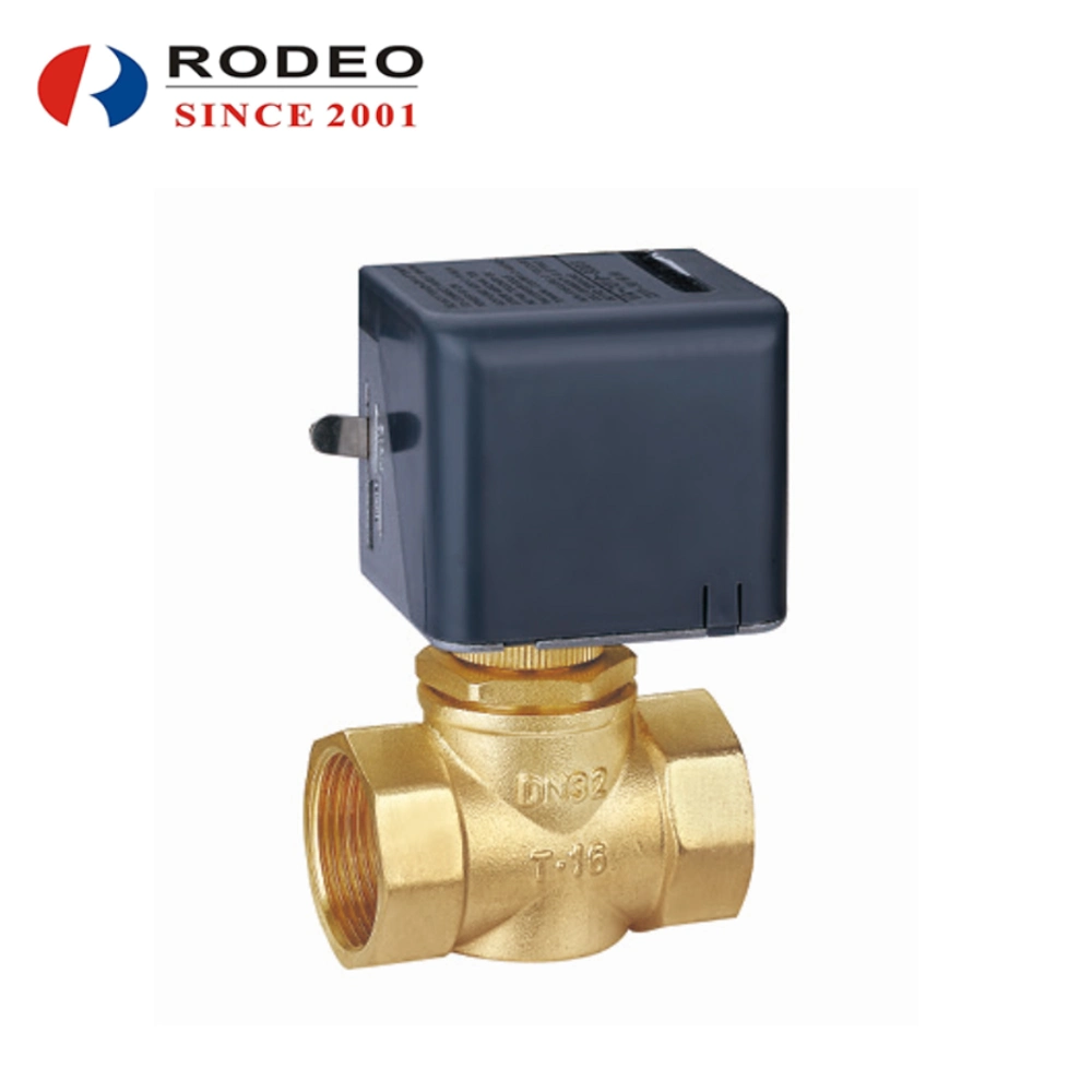 Brass Electric Two Pass Valve for Heating System