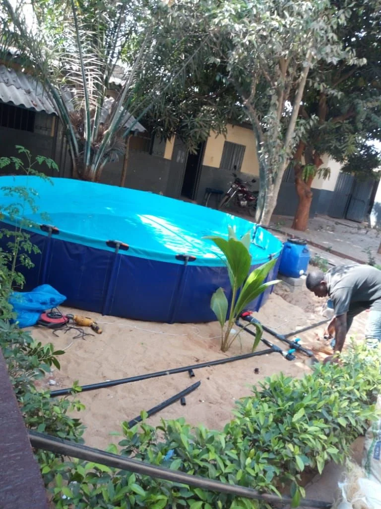 Waterproof PVC Canvas Fish Tank Farming Round Fish Pond Tank