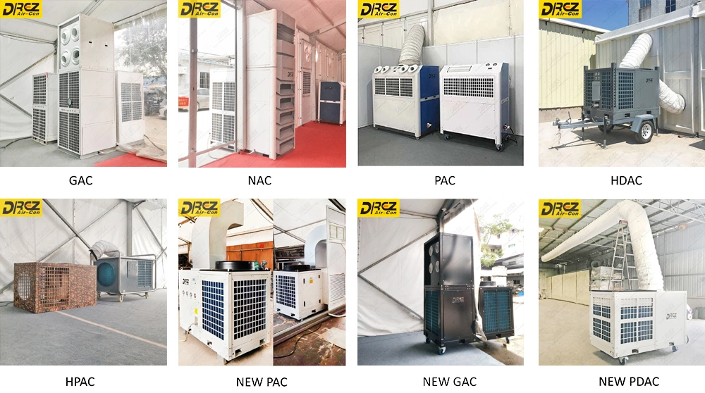 15HP Portable Air-Cooled Central AC for Warehouse Workshop Exhibition Tents