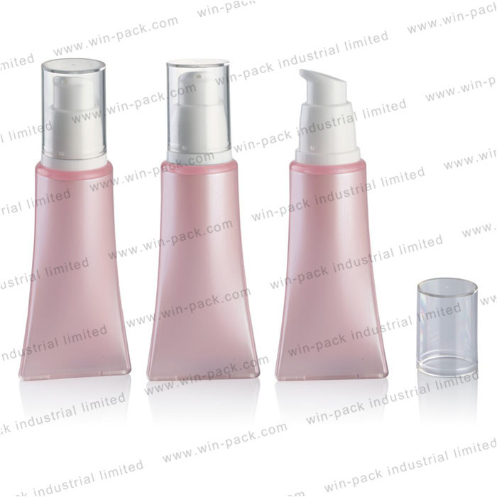 Custom Pink Acrylic Cosmetic Luxury Airless Tube Bottle for Hand Cream 30ml Packaging