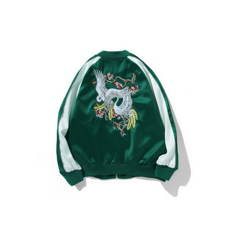 Best Sell Factory Direct Sell High Quality Customized Eembroidery Fashion Satin Jacket Street Jacket Street Wear