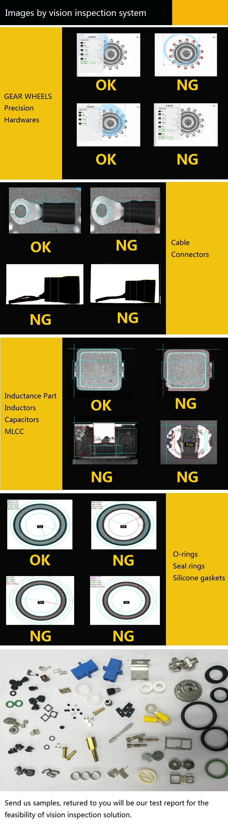 Production Line Vision Inspection Machine for Rubber Gaskets