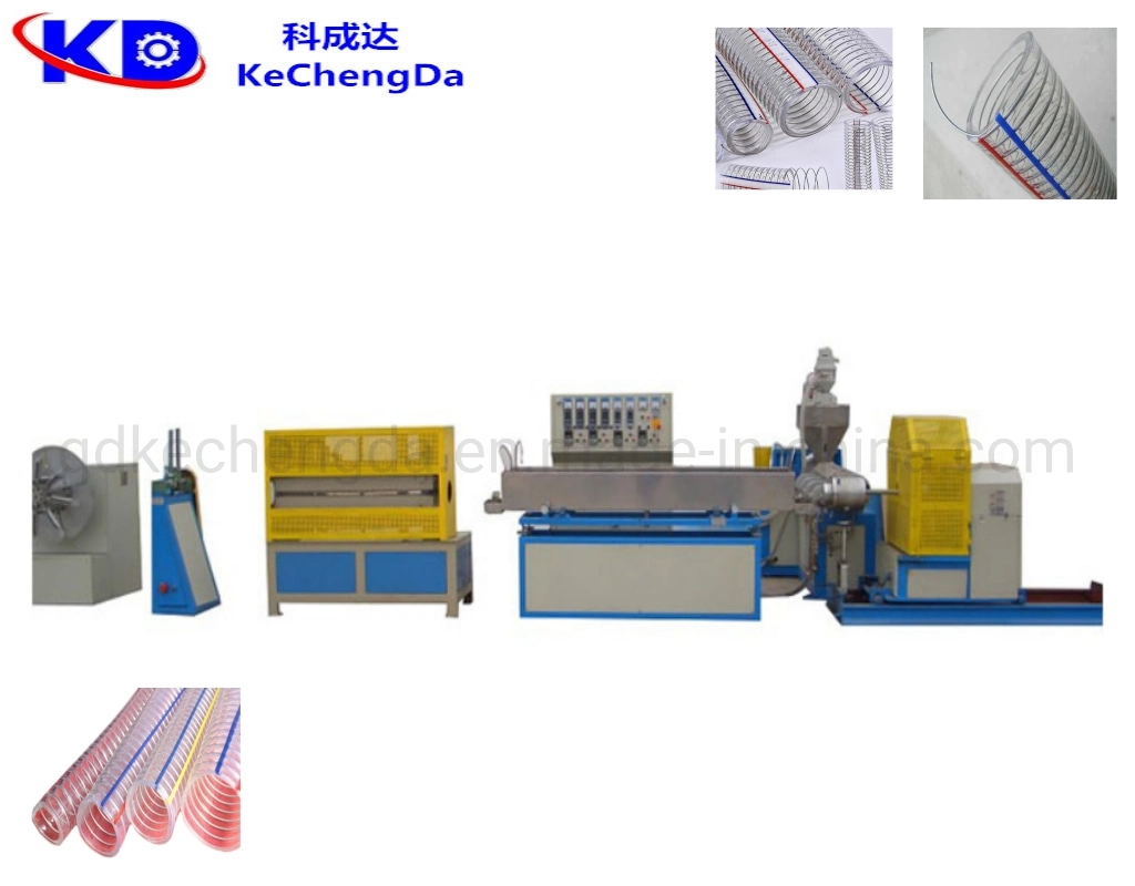 Kechengda Plastic PVC Steel Wire Spiral Strengthen Hose Extrusion Machinery
