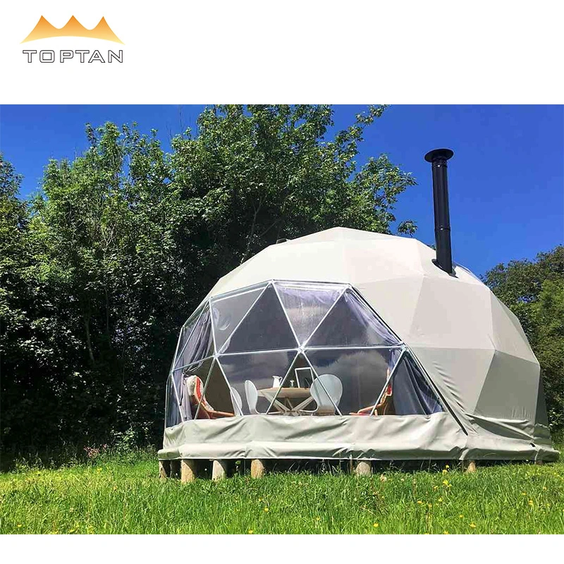 6m Customized Eco Glamping Tents Event Dome Tents