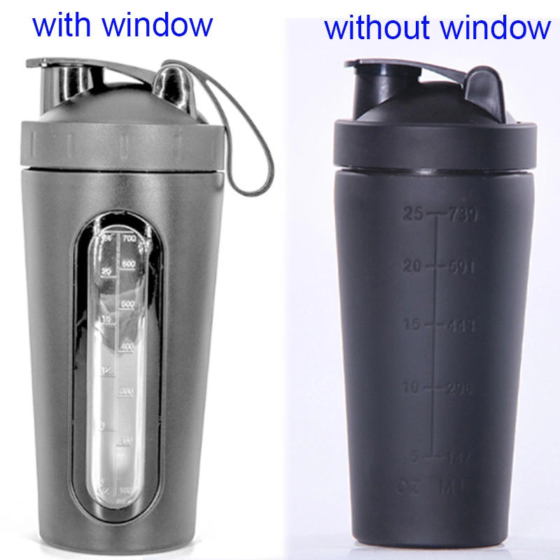Eco-Friendly Gym Sport Nutrition Supplement Stainless Steel Shaker Water Bottle FDA 500ml 750ml 17oz 25oz Custom Logo