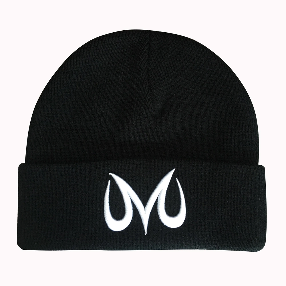 Custom Acrylic Cotton Jacquard Embroidery Knitted Hat Beanie