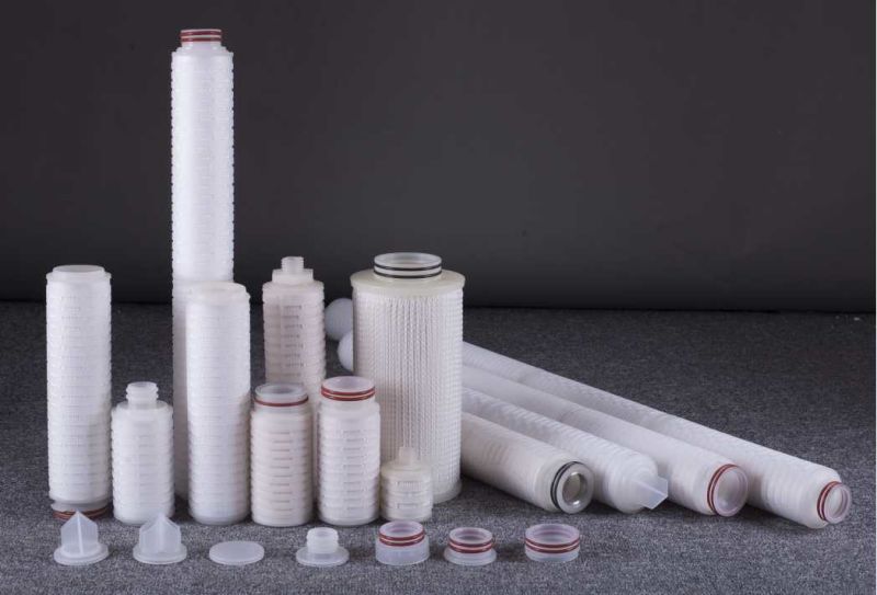 Hydrophobic 0.2 Micron PTFE Membrane Pleated Cartridge Air Vent Filter with 215 226 Adaptor