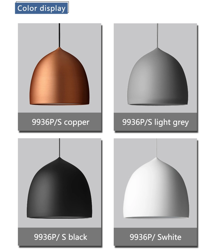 White/Grey/Copper/Black Aluminium with Acrylic Diffuser Dining Lamp Modern
