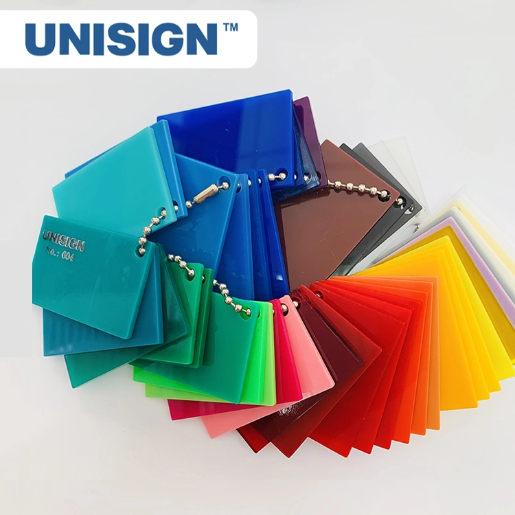 Unisign Clear Transparent Color PMMA Acrylic Sheet for Barrier