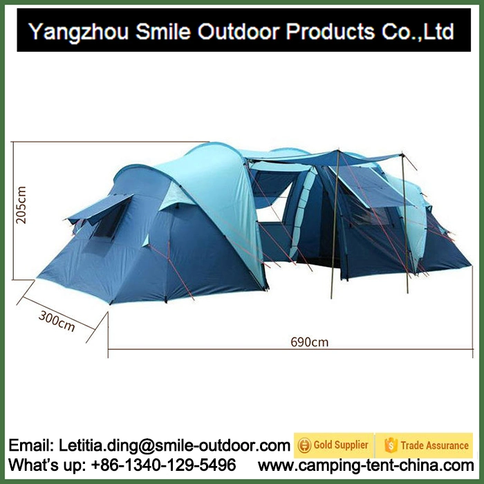 Removable Vestibule 6 Man 2 Room Family Camping Event Tent