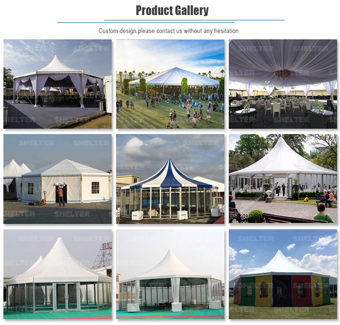 Outdoor High Top Hexagon Tent Wedding Party Event for Sale