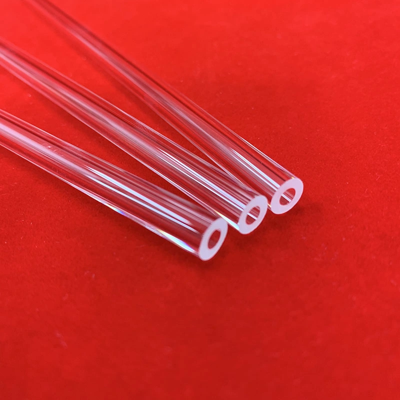 Transparent Low Oh Fused Quartz Glass Tubing for Heating Thickness 2mm
