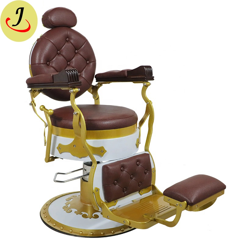 Factory Direct Sale Cheap High Quality Antique Gold Luxury Hair Stying Barber Chair for Sale