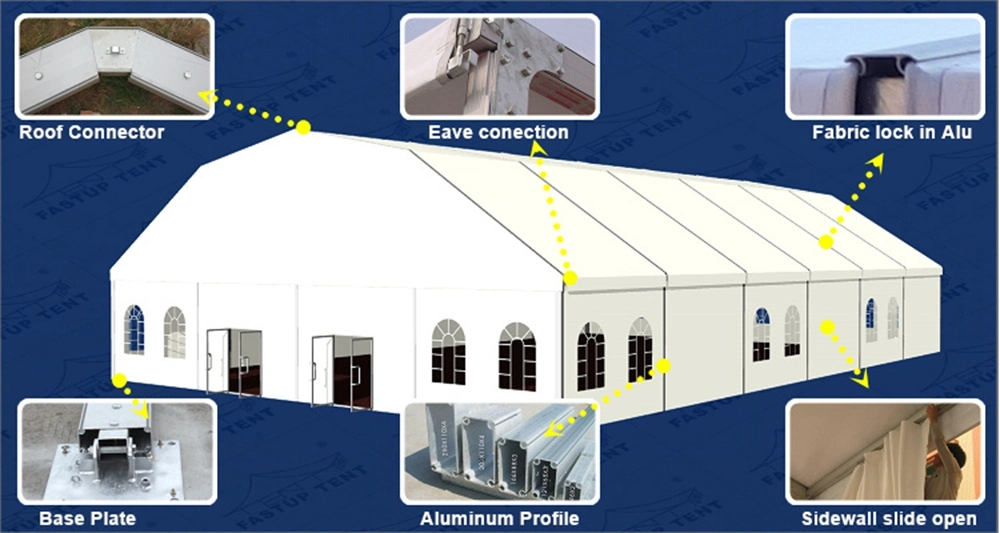 Aluminum Permanent Tent Structure for Warehouse Tent Wedding Tent