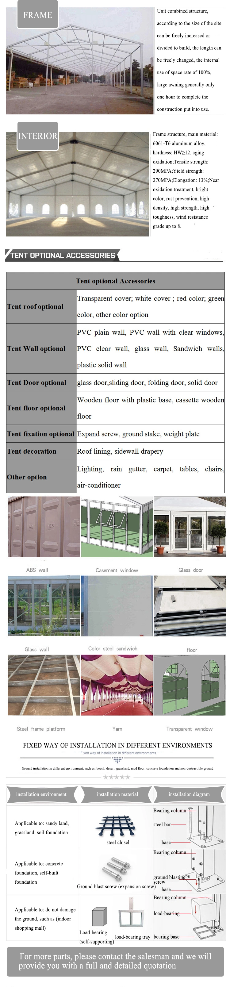 Glass Marquee Wedding Party Tent High Quality Transparent Wall Outdoor Fireproof PVC Exhibition Tent
