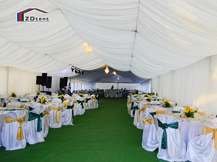 15X30m Outdoor Waterproof White PVC Coated Marquee Wedding Marriage Ceremony Banquet Event Aluminum Canopy Party Tent