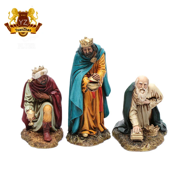 11-Pieces Holy Family and Three Kings Inspirational Religious Christmas Nativity Scene Set Statue