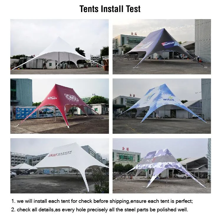 Double Peak Star Shade Tent for Advertising Event
