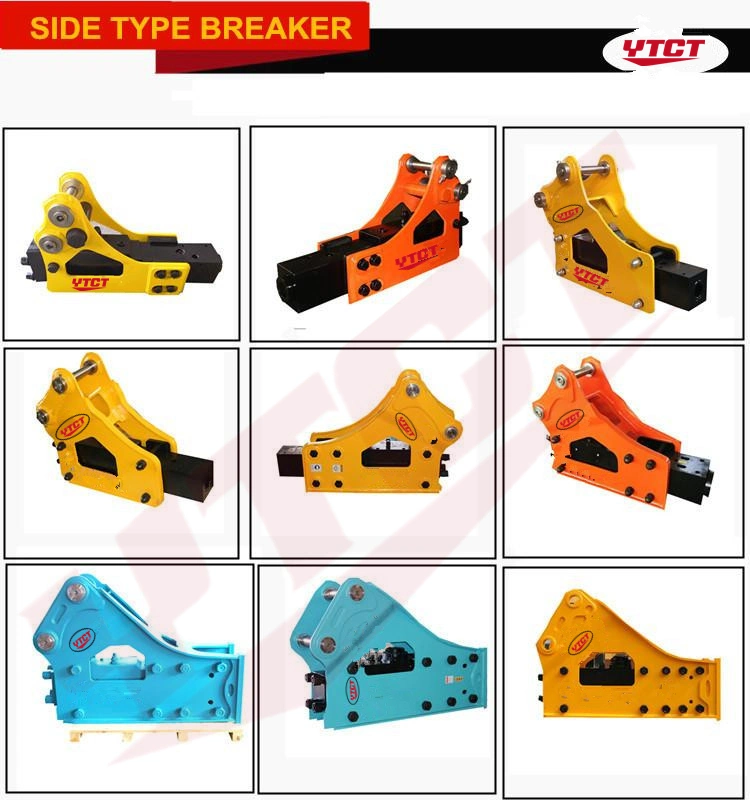 Blue Color Box Type Excavator Hydraulic Breaker with Auto Greasing System