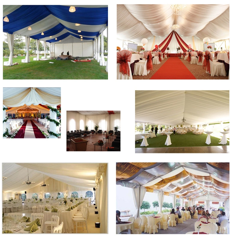 European Big Party Marquee Transparent Clear Wedding Tent with Banquet Chair