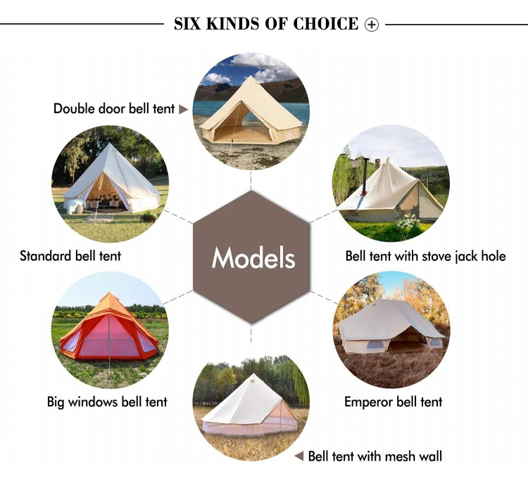 Durable Outdoor Glamping Bell Tent