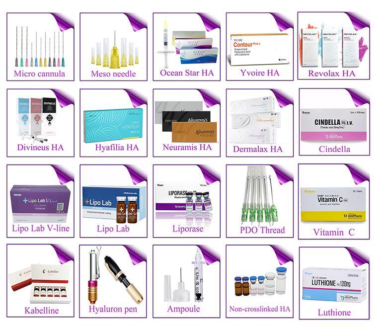 Korean Brands Dermal Filler Filler Hyaluronic Acid Best Dermal Filler Acid Hyaluronic Acid for Nose Lip