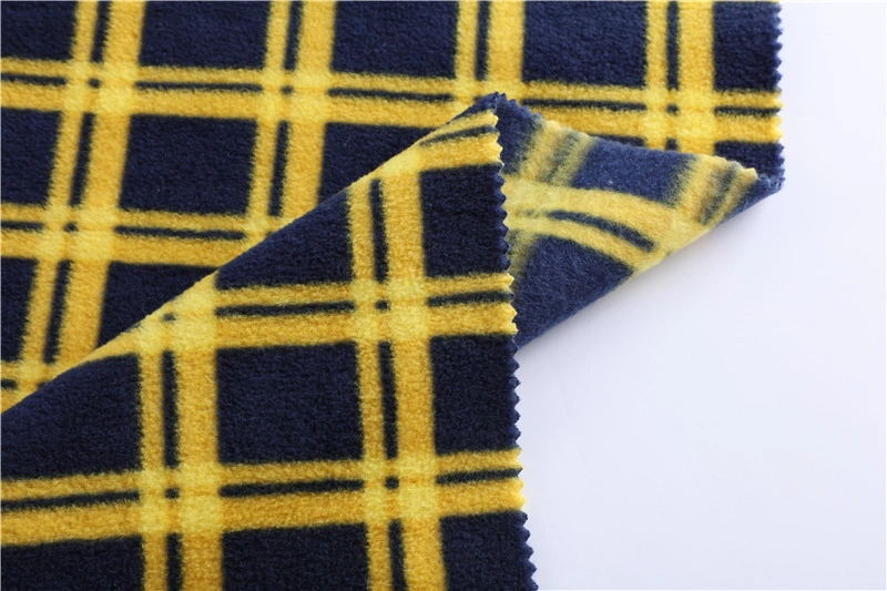 Semi-Gloss Printed Polar Fleece Scarf Women's Pajamas Fabric 100d144f Flannel Customized