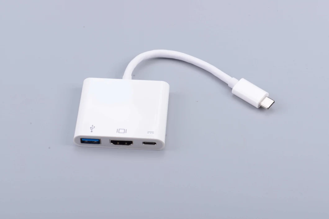 USB Port Hub 3 in 1 USB C Hub to HDMI + Pd+ USB 3.0 for MacBook PRO