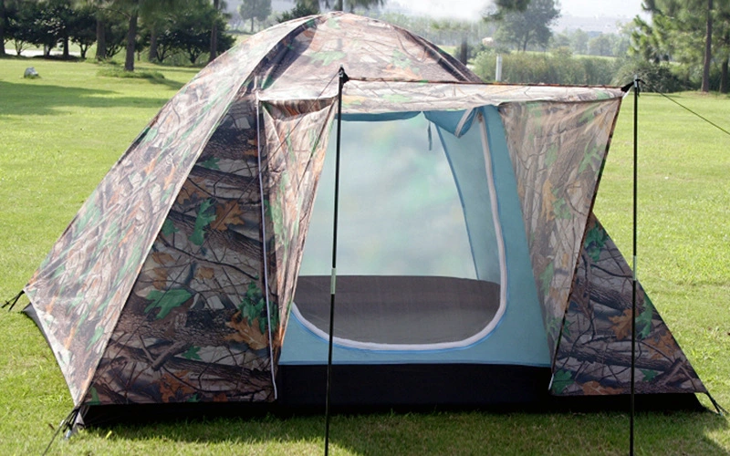 Bluebay Factory Wholesale 3-4 Person Waterproof Camouflage Outdoor Camping Tent
