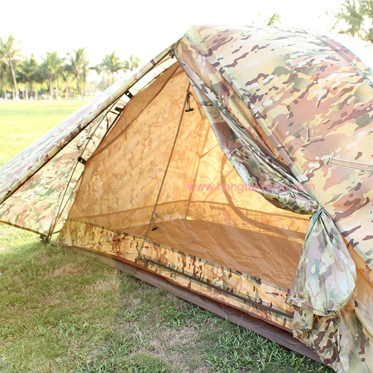 Four Season Camping Tent Military Canvas Fabric Waterproof 4 Persons 1 PC Luxury Resort Tent