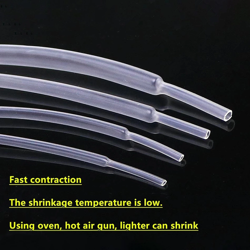Flame Retardant Insulation Heat Shrink Tubing Transparent Clear PTFE Heat Shrink Tube