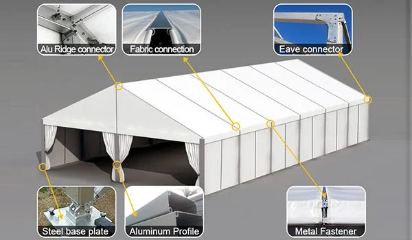 Aluminum Alloy White PVC Big Canopy Tent Trade Show Event