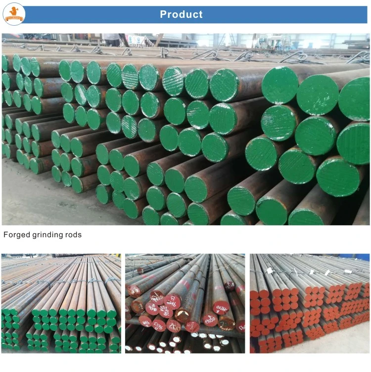 Wear Resistant High Quality Alloyed Forged Grinding Steel Rod /Grinding Rod for Rod Mill