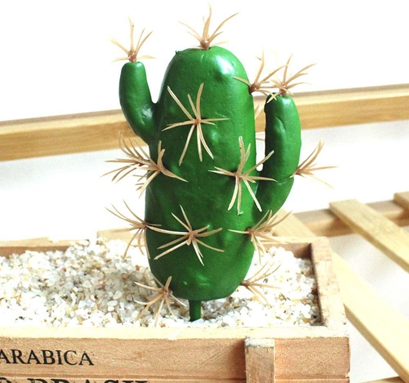 Artificial Cactus Plants Fake Succulent Plants Picks 4 PCS Cactus Plants Unpotted Indoor Home Decor