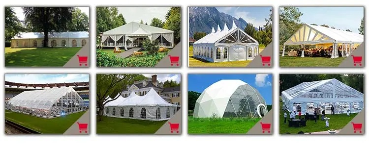 30*60 Aluminum Gazebo Charity Frame Storage Refugees Outdoor Clear Dome Events Semi Permanent Party Huge Wedding Tents for Sale