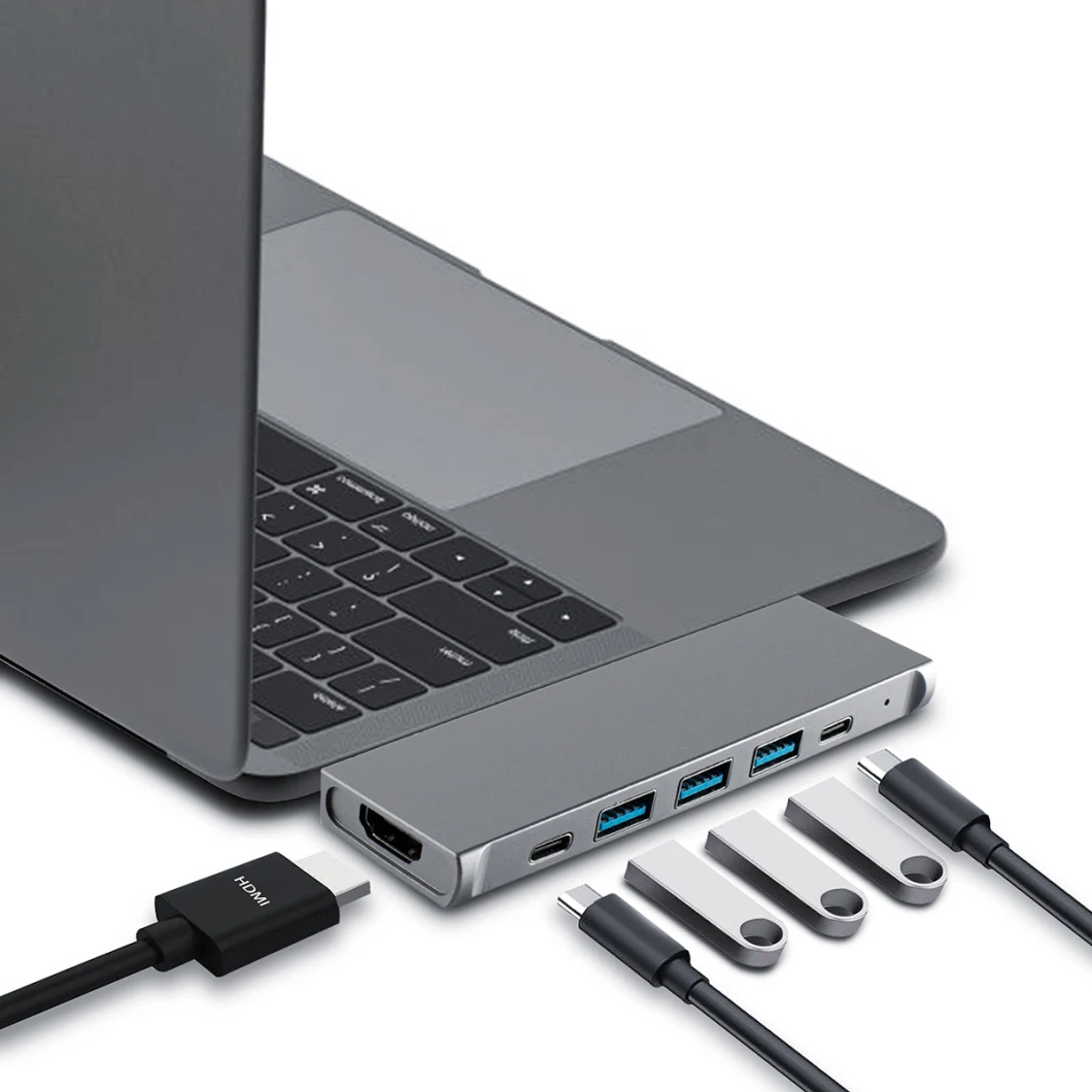 8 In1 USB-C Multi-Port Adapter Thunderbolt 3 Docking Station