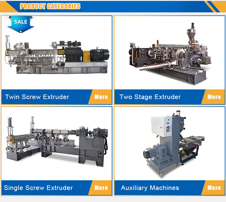 Filler Masterabatch Twin Screw Plastic Compounding Pelletizing Machine