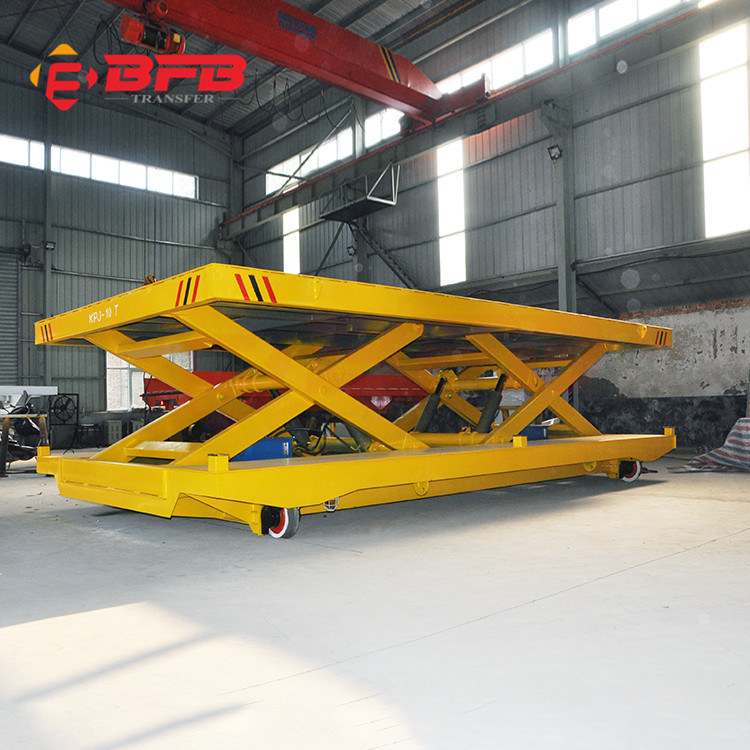 Motorized Industry Use Transfer Cart for Metal Industry on Rails