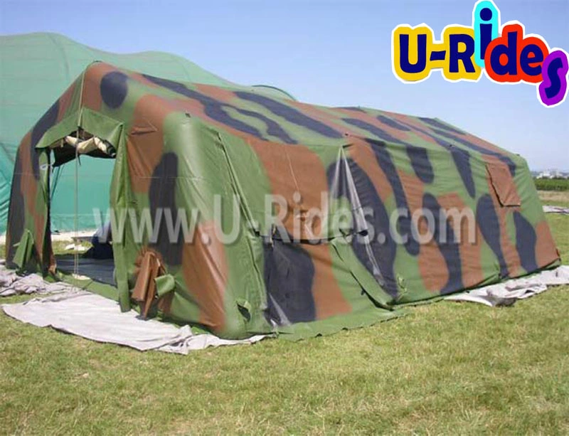 Air tight inflatable camouflage Emergency Hospital Tent for camping