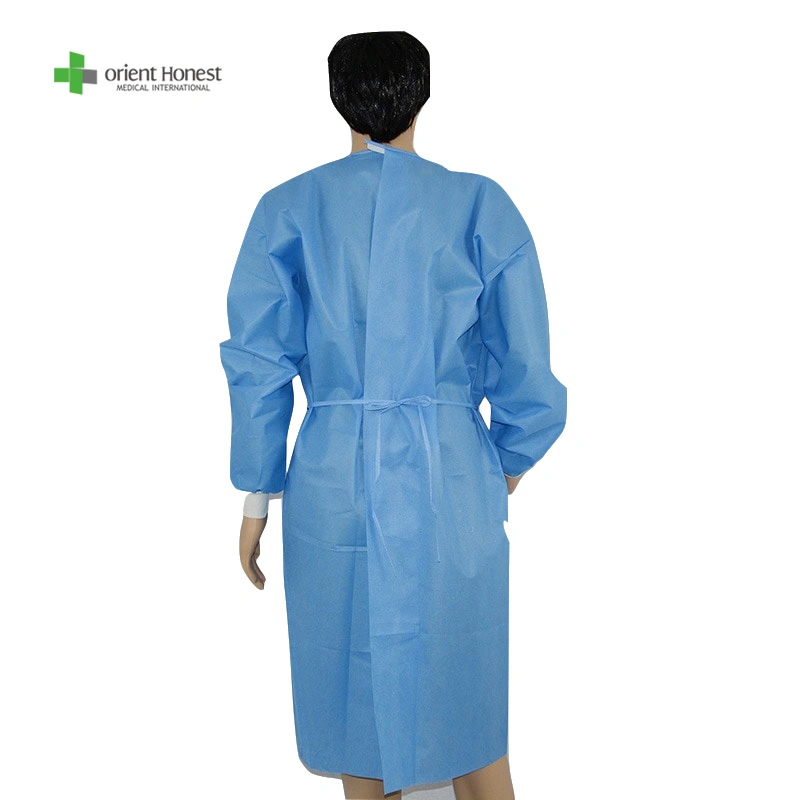 Medical Supplies Non Woven Isolation Gowns Disposable Hospital Gowns Disposable Protective SMS Gowns