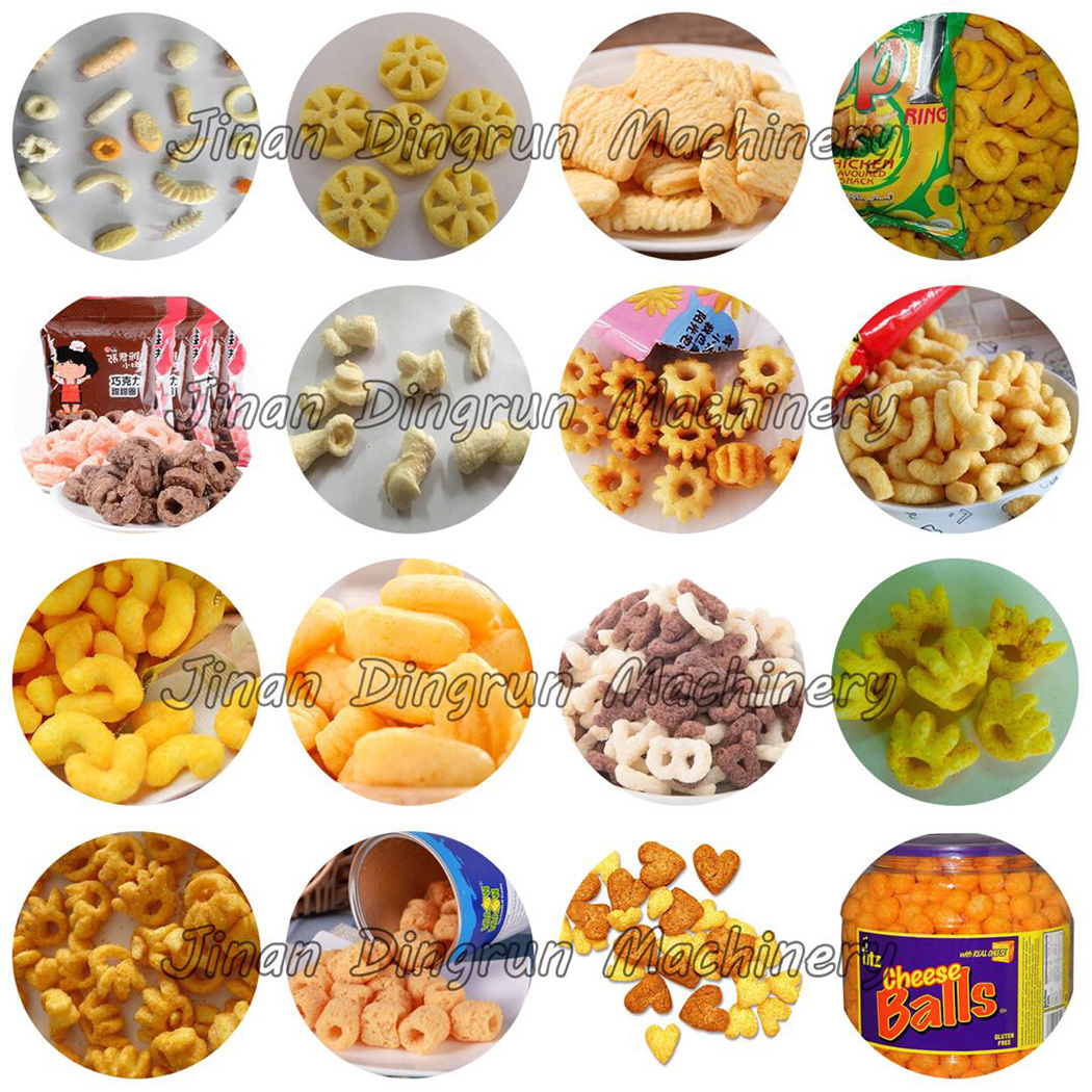 Twin Screw Extruder Puffed Corn Chips Puff Snack Extrusion Machinery