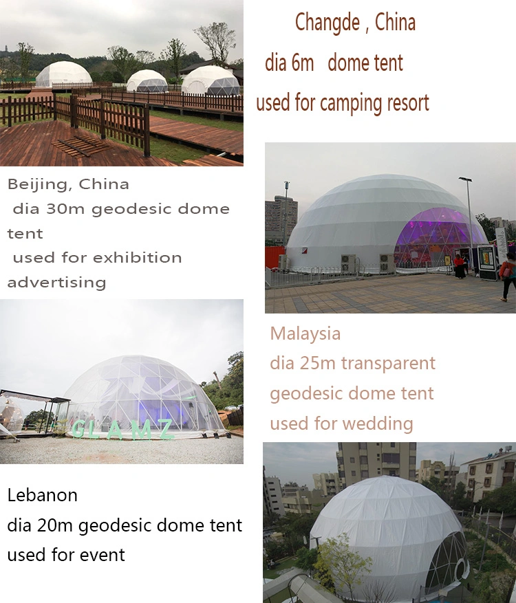 2019 Outdoor Large Steel Frame Dome Geodesic Dome Tent