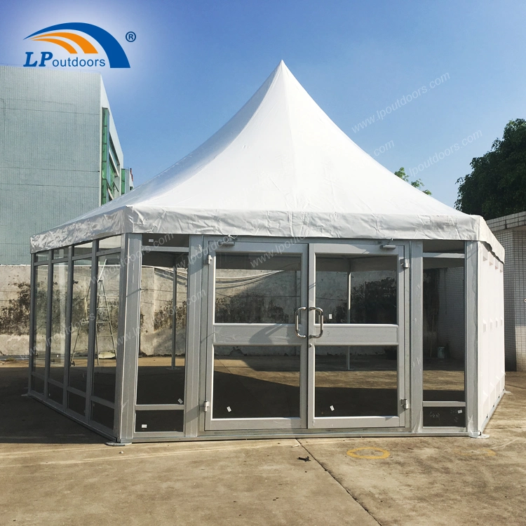 Dia10m Glass Wall Marquee Hexagon Pavilion Tent for Party Event